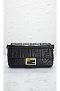 view 2 of 9 Fendi Zucca Mama Baguette Shoulder Bag in Black