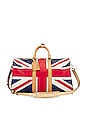view 1 of 8 Louis Vuitton MonogramJack Keepall Bandouliere Bag in Blue & Red
