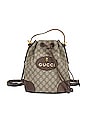 view 1 of 10 Gucci GG Supreme Bucket Bag in Taupe