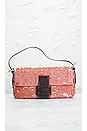 view 2 of 10 Fendi Sequin Baguette Shoulder Bag in Pink
