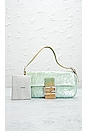 view 10 of 10 Fendi Sequin Baguette Shoulder Bag in Light Blue