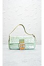 view 2 of 10 Fendi Sequin Baguette Shoulder Bag in Light Blue