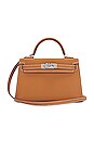 view 1 of 10 Hermes Mini Kelly Epsom Handbag in Gold