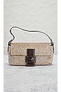 view 2 of 10 Fendi Beaded Baguette Shoulder Bag in Beige
