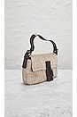 view 4 of 10 Fendi Beaded Baguette Shoulder Bag in Beige