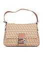 view 1 of 9 Fendi Zucchino Mama Baguette Shoulder Bag in Pink