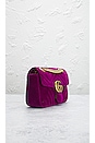 view 4 of 10 Gucci GG Marmont Velour Shoulder Bag in Burgundy