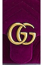 view 6 of 10 Gucci GG Marmont Velour Shoulder Bag in Burgundy
