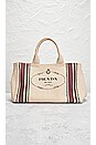 view 2 of 10 Prada Canvas Tote Bag in Cream