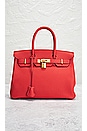 view 2 of 8 Hermes Birkin 30 Togo Handbag in Rouge