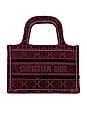 view 1 of 8 Dior Embroidery Book Tote Bag in Wine