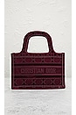 view 2 of 8 Dior Embroidery Book Tote Bag in Wine