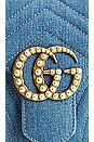 view 6 of 9 Gucci GG Marmont Denim Shoulder Bag in Blue