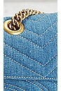 view 7 of 9 Gucci GG Marmont Denim Shoulder Bag in Blue