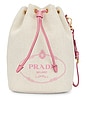 view 1 of 7 Prada Drawstring Bucket Bag in Cream