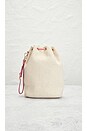 view 3 of 7 Prada Drawstring Bucket Bag in Cream