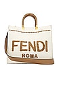 view 1 of 8 Fendi Sunshine 2 Way Tote Bag in Cream