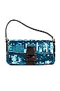 view 1 of 8 Fendi Sequin Baguette Shoulder Bag in Blue