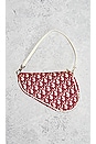 view 3 of 7 Dior Trotter Saddle Bag in Red & White