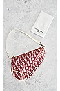 view 7 of 7 Dior Trotter Saddle Bag in Red & White