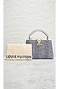 view 7 of 7 Louis Vuitton Capucines Tweed 2 Way Handbag in Blue
