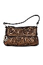 view 1 of 8 Fendi Coated Canvas Shoulder Bag in Bronze