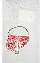 view 9 of 9 Dior Leather Saddle Bag in Red