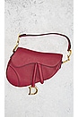 view 2 of 8 Dior Leather Saddle Bag in Red