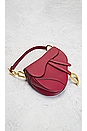 view 4 of 8 Dior Leather Saddle Bag in Red