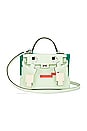 view 1 of 8 Hermes Quelle Idole Picto Kelly Doll Handbag in Vert