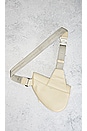 view 3 of 9 Dior Leather Saddle Waist Bag in Cream