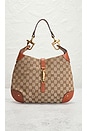 view 2 of 9 Gucci Jackie GG Canvas Shoulder Bag in Beige