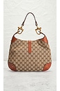view 3 of 9 Gucci Jackie GG Canvas Shoulder Bag in Beige