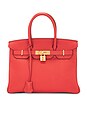 view 1 of 8 HERMES 핸드백 in Rouge Tomate