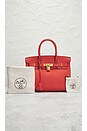 view 8 of 8 HERMES 핸드백 in Rouge Tomate