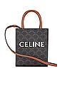 view 1 of 7 Celine Vertical Cabas Triomphe Handbag in Brown