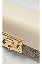 view 6 of 8 Gucci GG Supreme Padlock Leather Chain Shoulder Bag in White