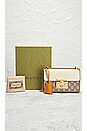 view 8 of 8 Gucci GG Supreme Padlock Leather Chain Shoulder Bag in White