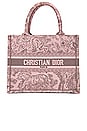 view 1 of 9 Dior Toile De Jouy Embroidery Book Tote Bag in Pink