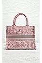 view 3 of 9 Dior Toile De Jouy Embroidery Book Tote Bag in Pink