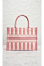 view 3 of 9 Dior Canvas Striped Book Tote Bag in Pink