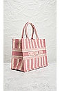 view 4 of 9 Dior Canvas Striped Book Tote Bag in Pink