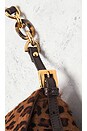 view 7 of 9 Fendi Leopard Mama Baguette Shoulder Bag in Brown