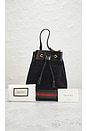 view 7 of 7 Gucci Suede Leather Bucket Bag in Black