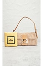 view 8 of 8 Fendi Wool Baguette Shoulder Bag in Beige