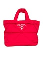 view 1 of 9 Prada Padded Nylon Tote Bag in Red