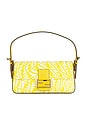 view 1 of 9 Fendi Vertigo Zucca Baguette Shoulder Bag in Yellow