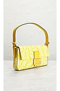view 4 of 9 Fendi Vertigo Zucca Baguette Shoulder Bag in Yellow