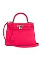 view 1 of 7 Hermes Epsom Kelly 25 Handbag in Pink