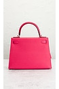 view 3 of 7 Hermes Epsom Kelly 25 Handbag in Pink